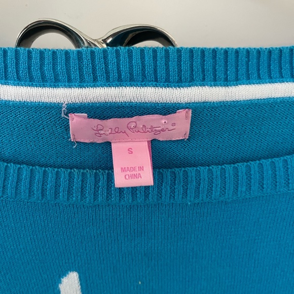 Lily Pulitzer Light Knit Top Nauti - Picture 2 of 5